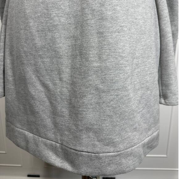 Michael Costello x Revolve Cold Shoulder Mini Dress Gray Designer Sweatshirt M - Picture 8 of 16